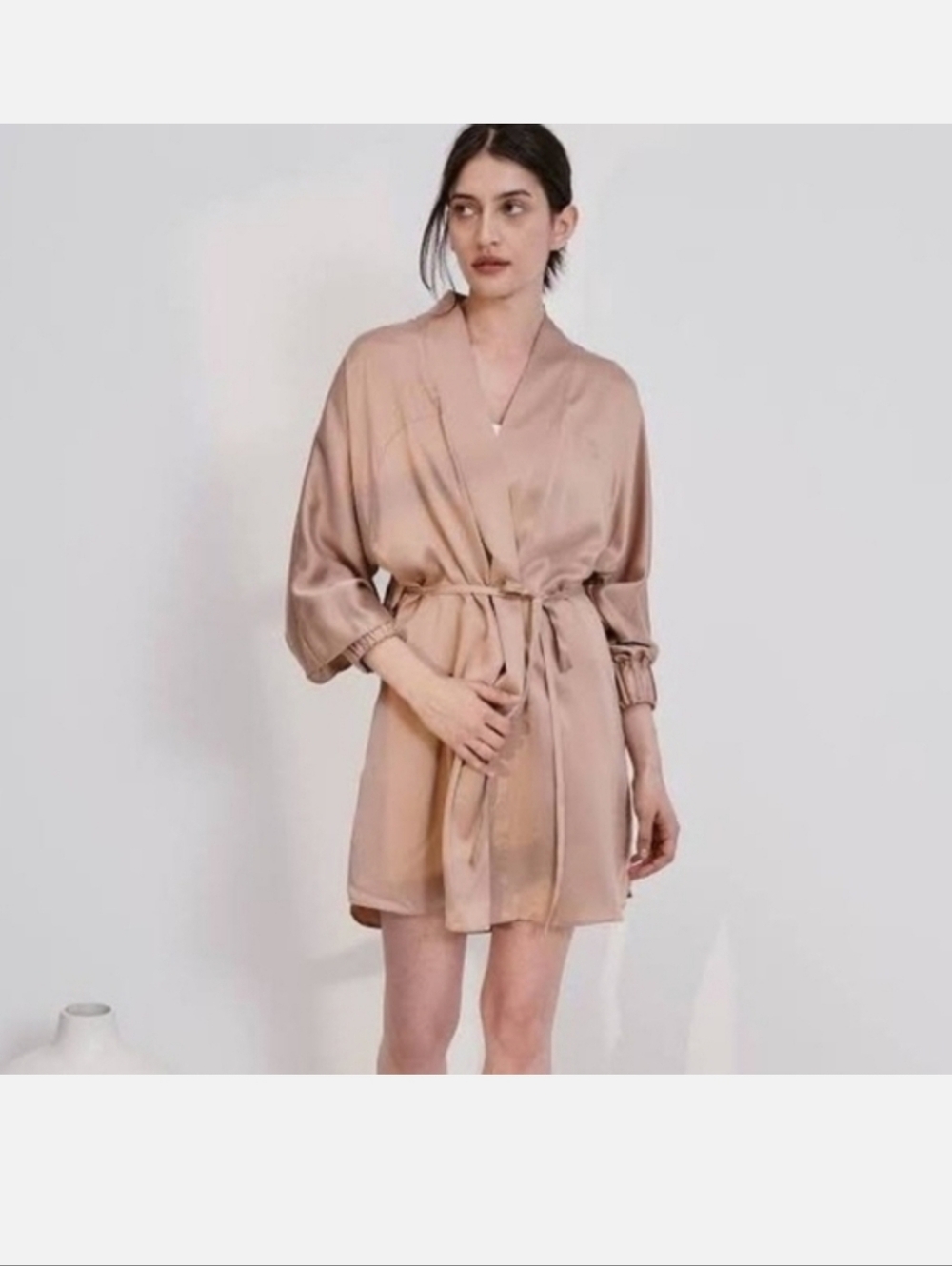 LUNYA WASHABLE SILK ROBE - Picture 2 of 8